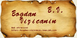Bogdan Vizićanin vizit kartica
